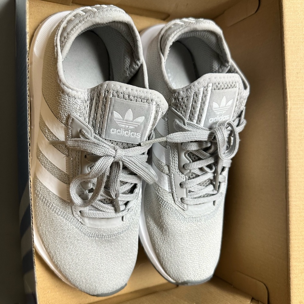 Adidas Light Gray Running Shoes